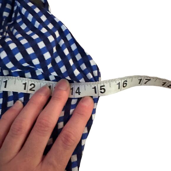 Privacy Please Orchard Romper Elysian Blue Plaid Revolve - Picture 7 of 11